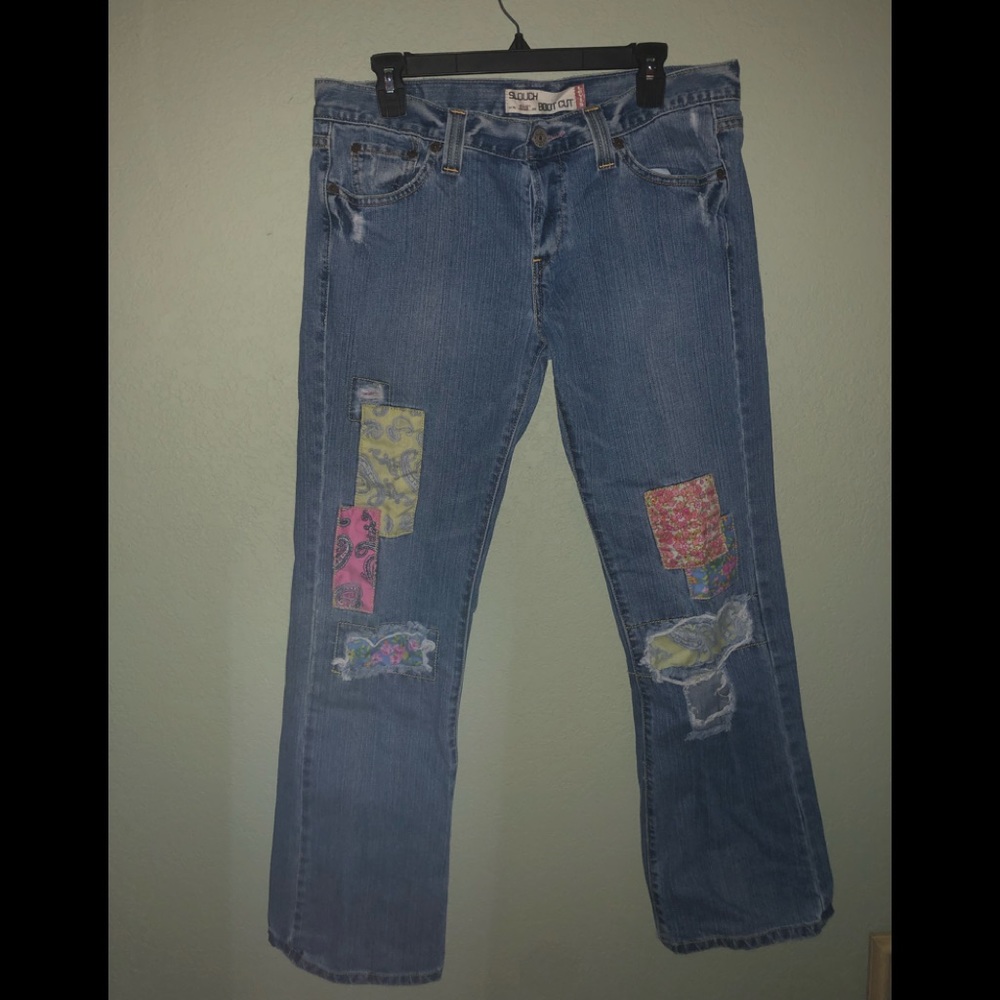 Patched Jeans